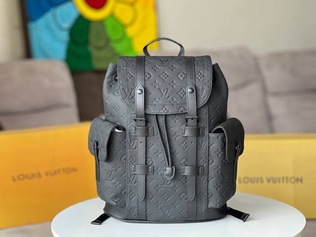 Original chip version Model: M20899 Full leather embossed small backpack This Ch