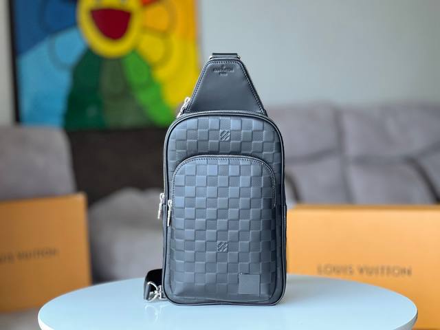 Original Avenue Shoulder Bag N45303 Grammy Checkerboard Embossed This Avenue Sho