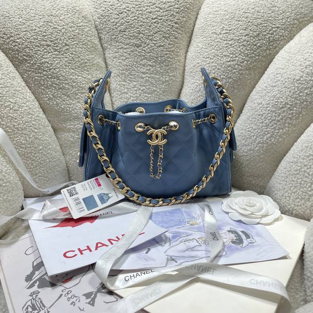 Mini 5631 Dark Blue Ohanel25A Spring and Summer Denim New Hippie Shiny Black and