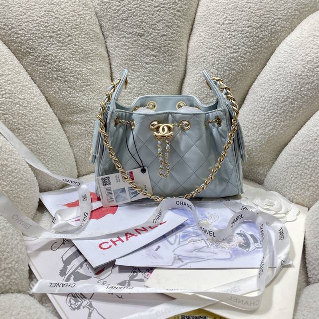 Mini 5631 Light Blue Ohanel25A Spring and Summer Denim New Hippie Shiny Black an