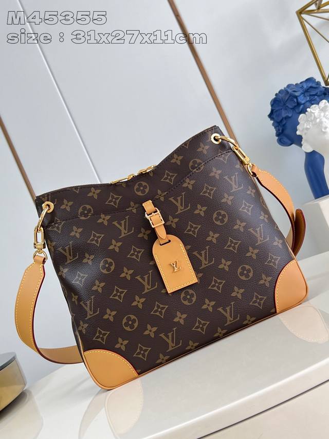 Top original home real shot M45354 yellow Louis Vuitton launched the new Odeon s