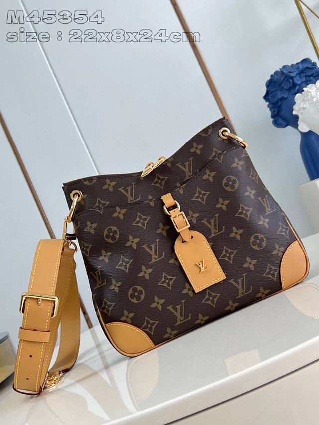 Top original home real shot M45354 yellow Louis Vuitton launched the new Odeon s