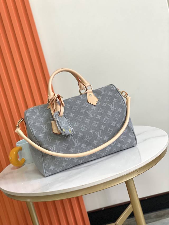 Top original, 163 chip, semi-steel hardware, M13344 This Speedy Soft 30 handbag