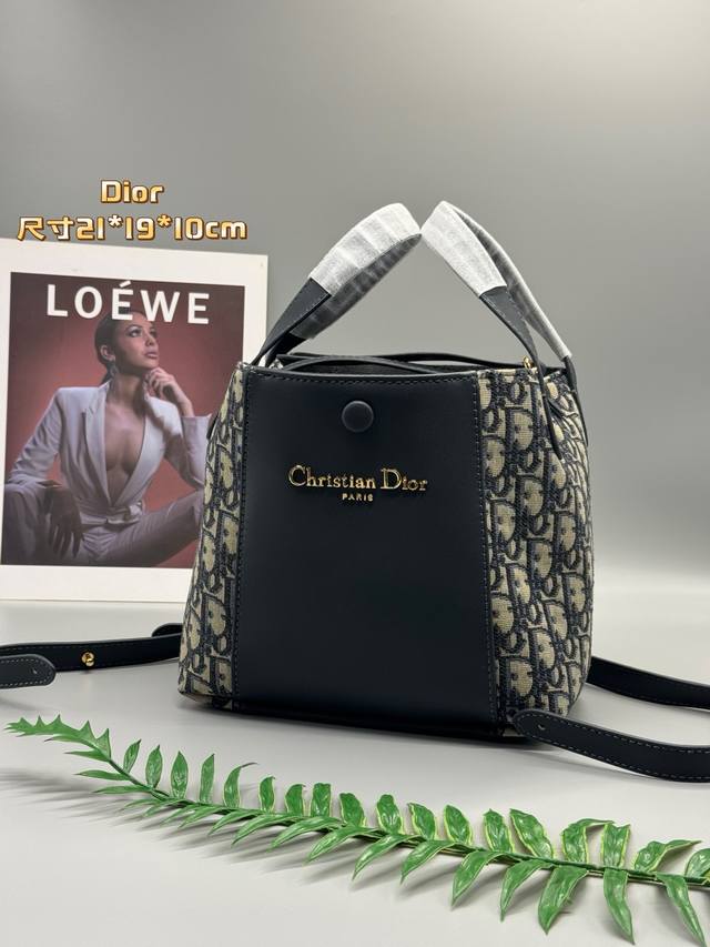 New Dior's new Signature printed bucket bag, size 21*19*10cm is simply a captain