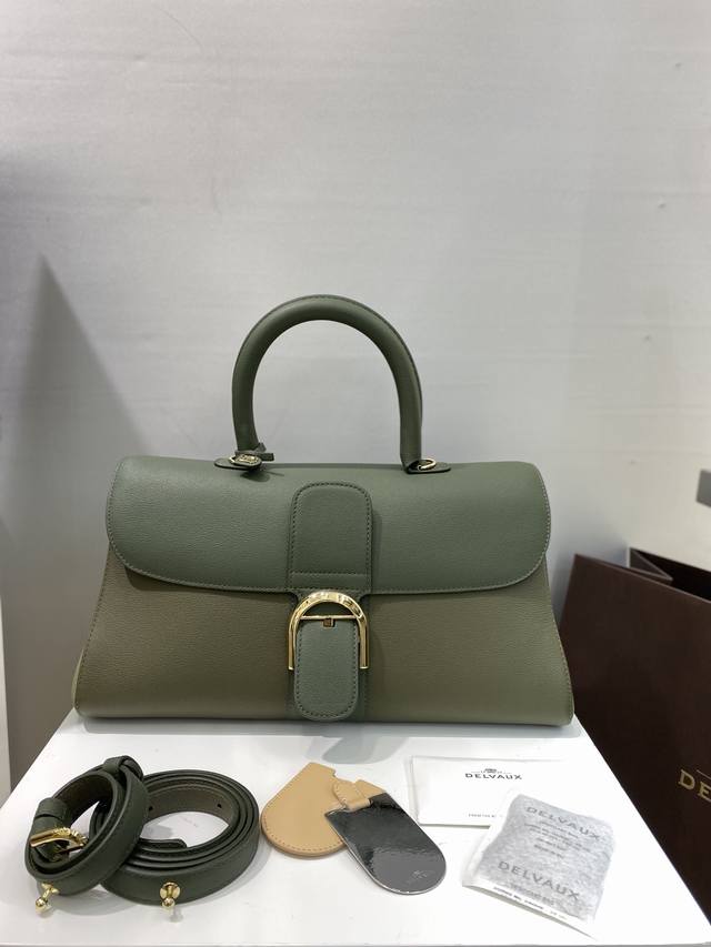 Top grade original De Lvau* Brillant Togo leather Belgian Royal brand With adjus