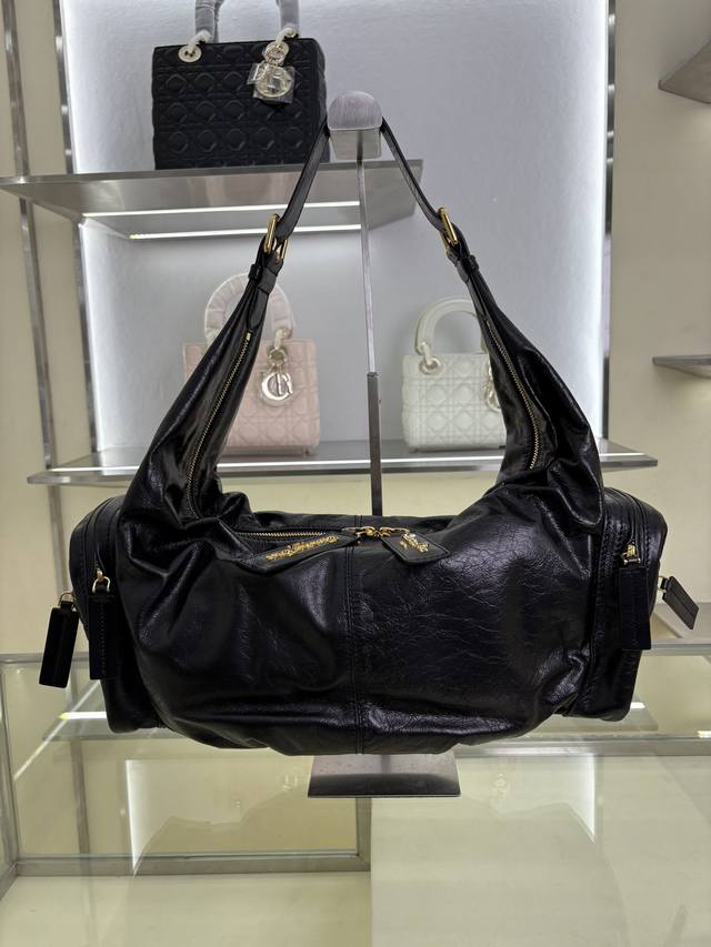 Dior 1:1 counter genuine top imported original cowhide waxed leather shoulder ba