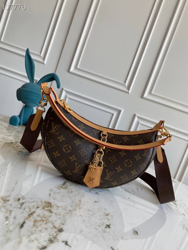 Exclusive background dynamic chip top original M12939 New Loop Hobo handbag Mono