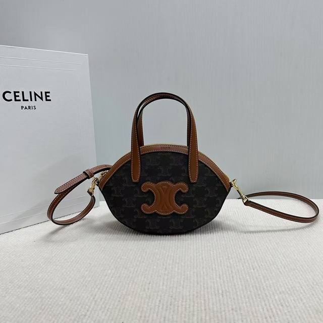 New product launched, a new bag type Oval Bag! Ce handbag, logo printed cowhide