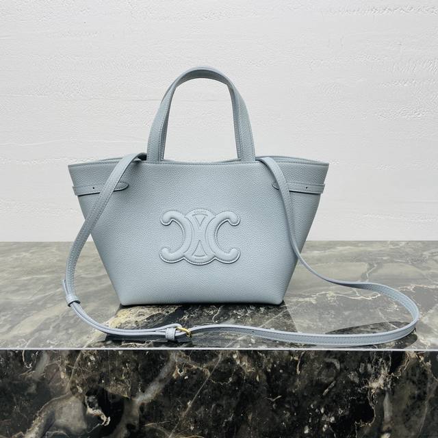 French elegant Cabas Anais grained cow leather mini handbag The new mini tote ba