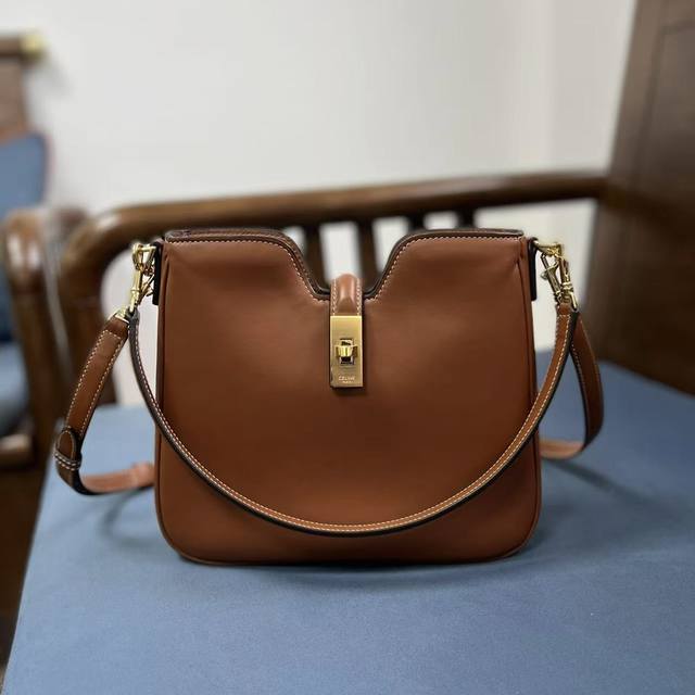 All steel hardware Camille 25th new Soft small smooth cowhide handbag This model