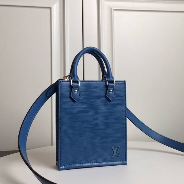 M69441 Lake Blue Top Original Petit Sac Plat Handbag The Petit Sac Plat Handbag