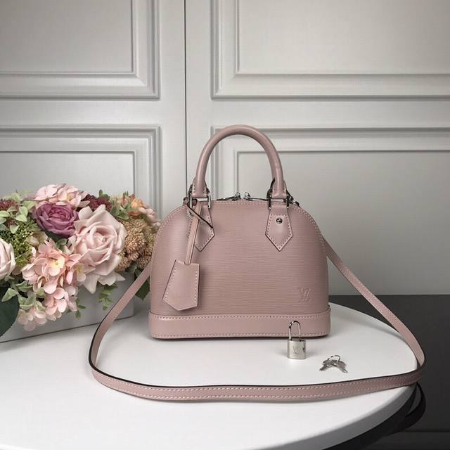 M40301 Pink Top Original Alma Bb Handbag The lovely Alma Bb handbag is based on