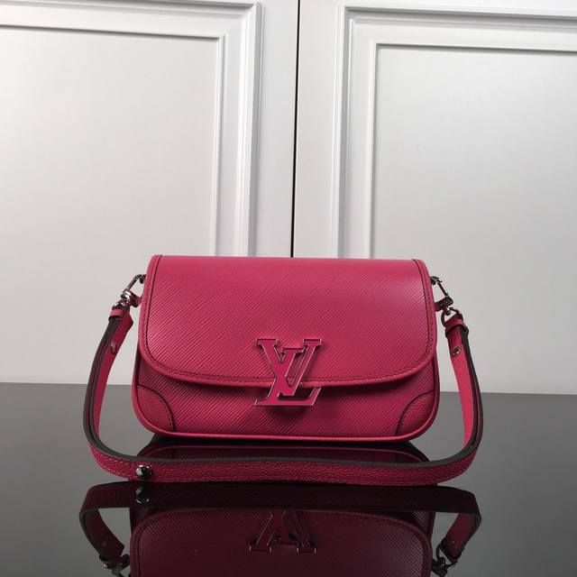 M59386 Rose Red Top Original This Buci handbag is made of iconic Epi leather, wi