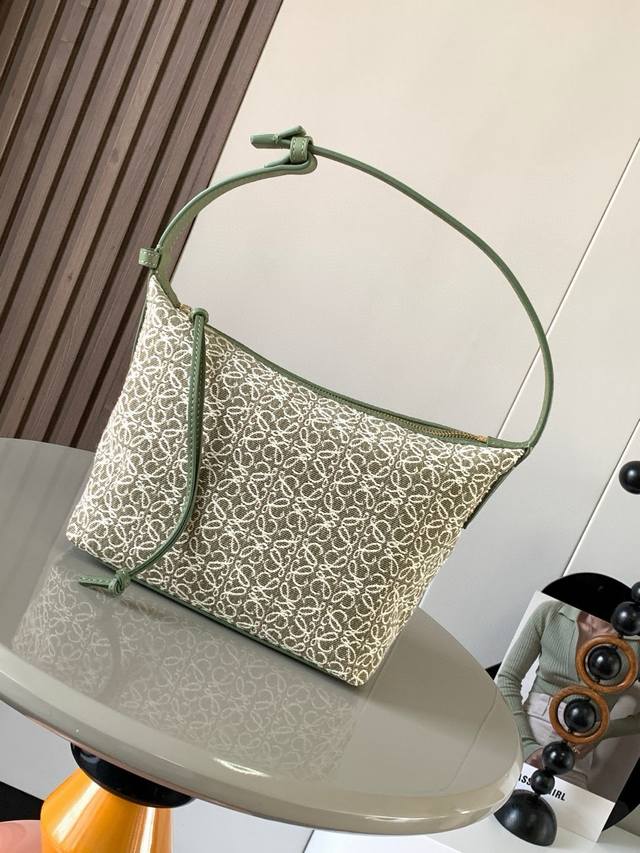 Anagram jacquard and cow leather Cubi handbag Small lunch bag ~ Cubi lunch box b