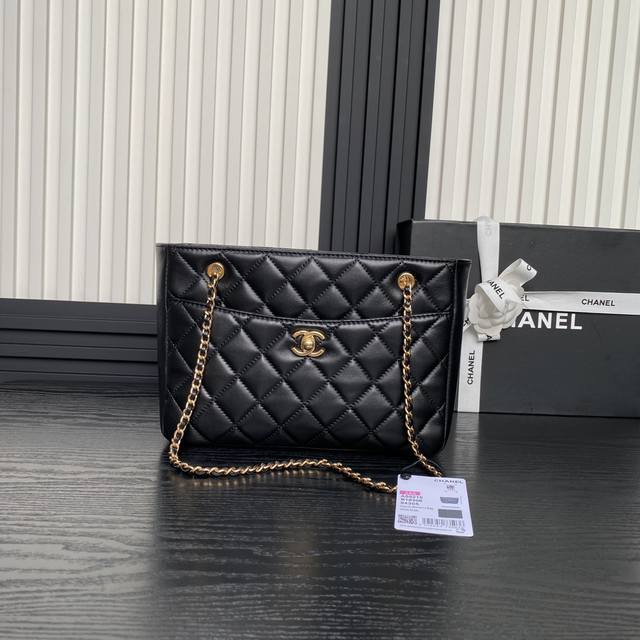Chane124K autumn and winter shopping bag As5215 high-quality lambskin with metal