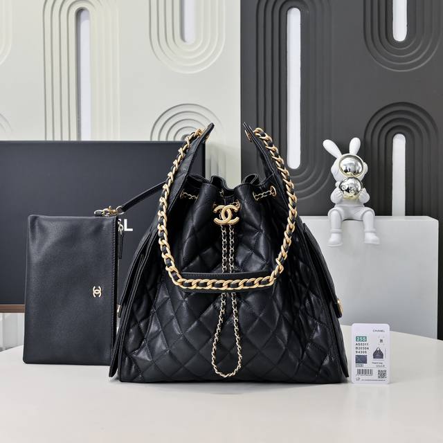 25P ball grain cowhide hip-hop bag Chanel Hobo underarm bag hippie underarm bag
