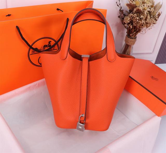 Fresh orange handmade honey wax thread + Tc leather 18cm: 22cm: A unique existen