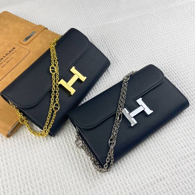 Hermes Constance Chain Bag Model: 539-1 Lychee Size: 22*11Cm Made of Togo calfsk