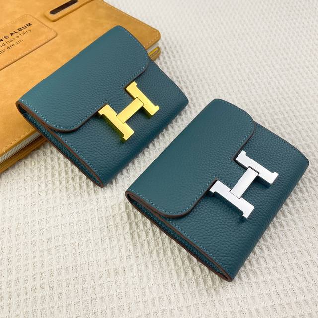 Hermes Concon Mini Short Wallet Model: 537 Lychee Size: 13*11.8Cm Made of Togo c