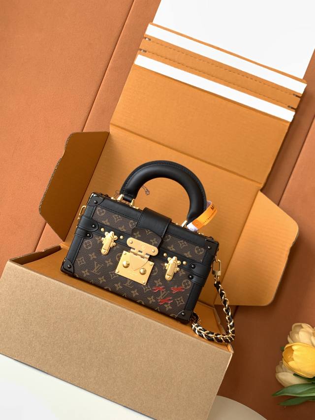 Super-grade steel M46755 monogram box bag Box series Petite Malle Capitale handb