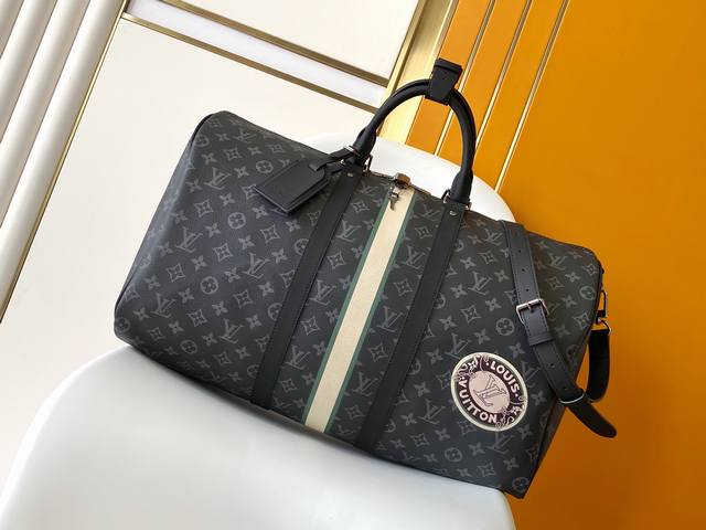 P2540 Black Flower 50Cm 163C01 Variable Chip Personalization This Keepall Bandou
