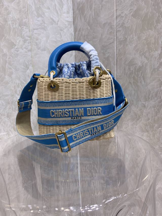 Dior 1:1 counter genuine top imported original leather Lady Dior bag L five-grid