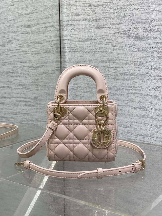 Dior Dior1:1 counter genuine top imported original sheepskin mini Dior bag Lady