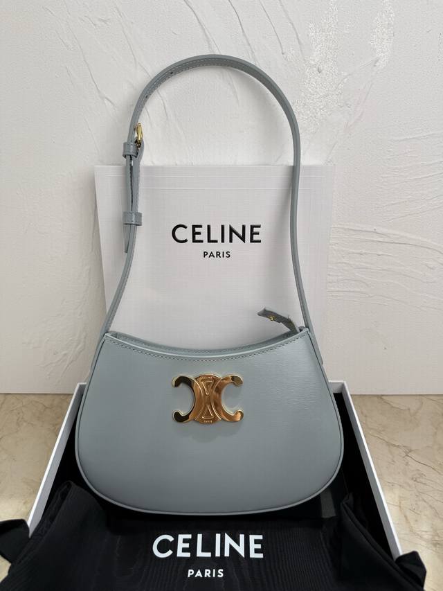 Authentic grade Celin_E | Tilly medium shiny cowhide leather handbag 24S spring