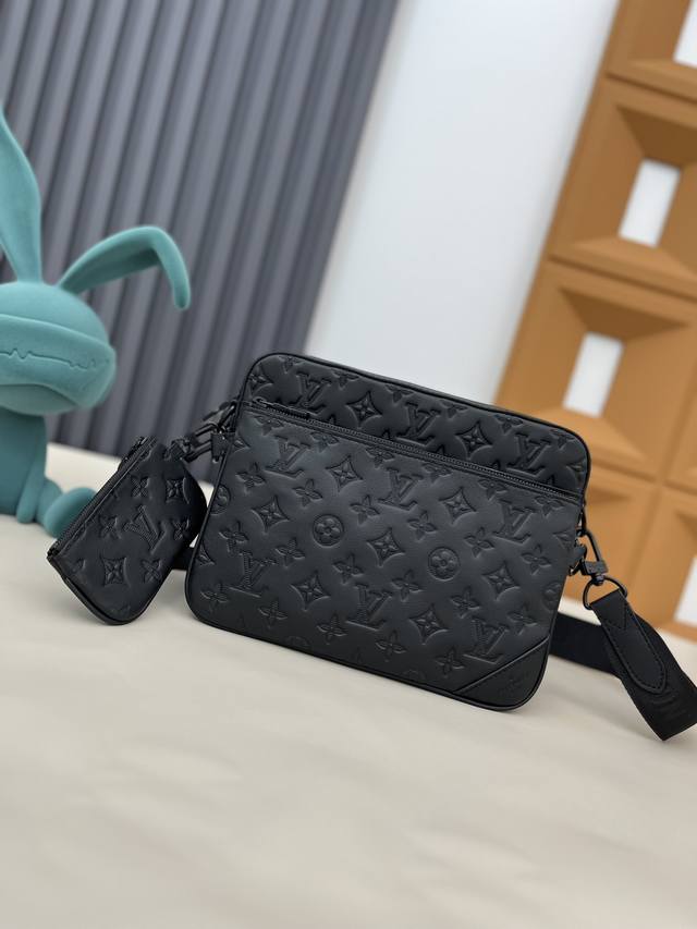 Top original home real shot M46603 gray M46602 black M46604 blue Trio messenger