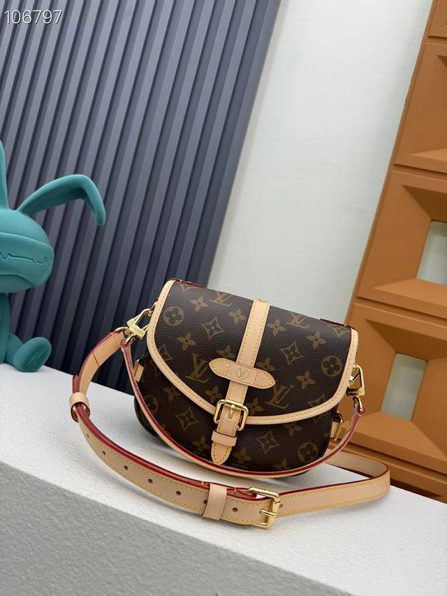 Exclusive Background Original M46740 Monogram Canvas Saumur Bb Handbag reinterpr