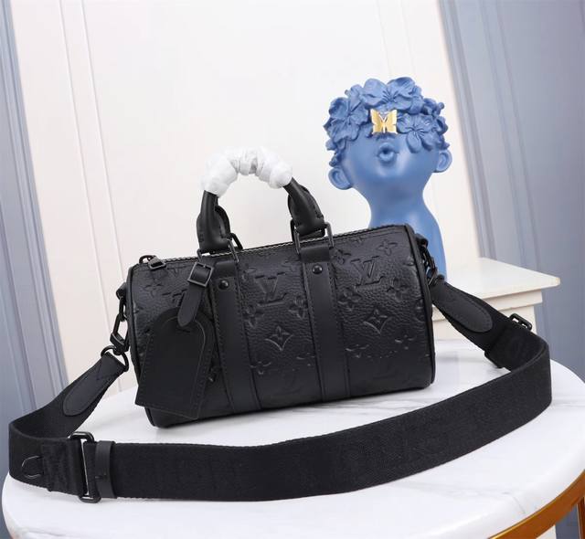 Top original single home real shot M20900 black embossed Keepall series mini ver