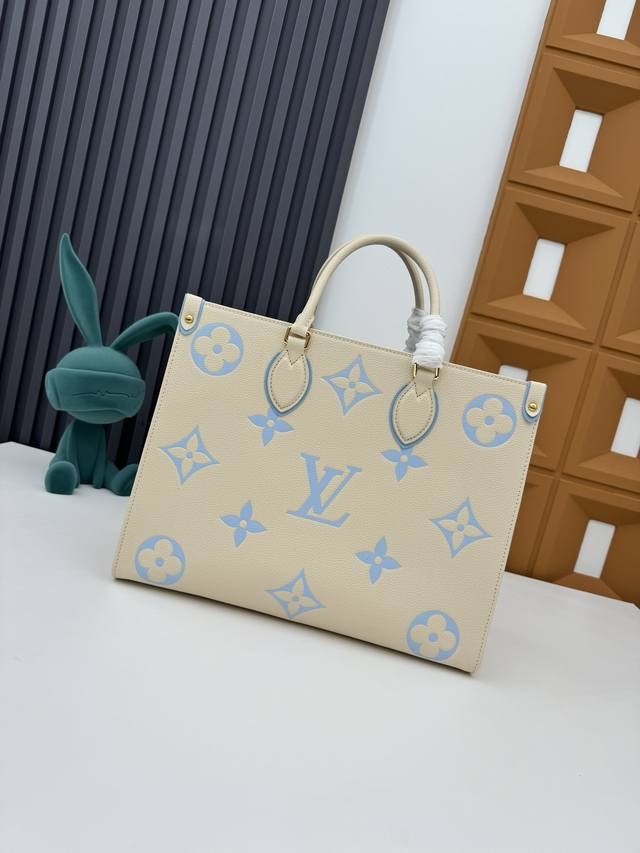 Top original Onthego Medium Handbag M46834 White Blue M45595 All Black M45494 Ap