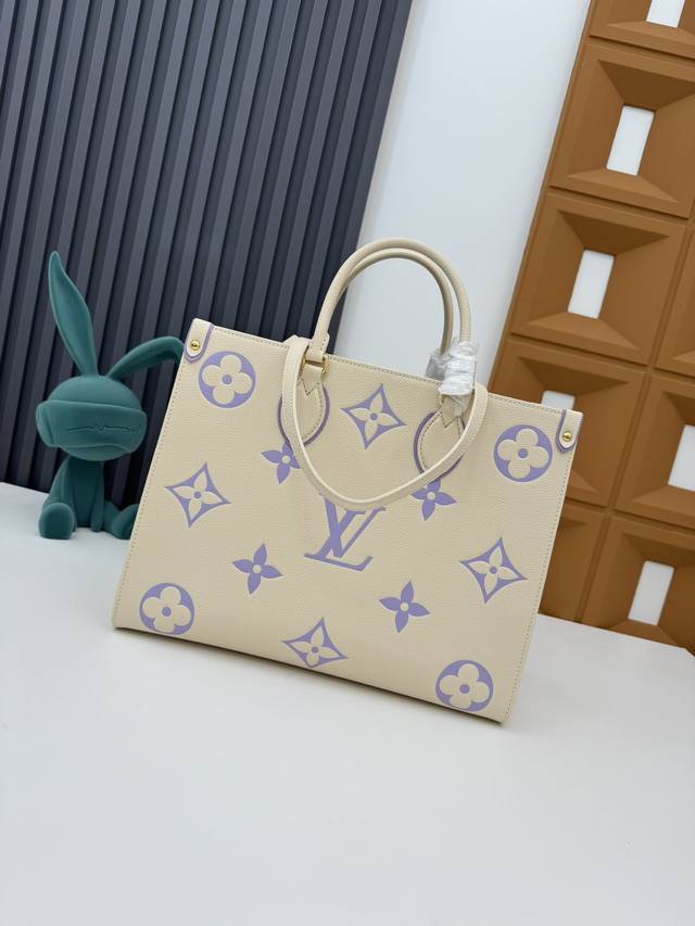 Top original Onthego Medium Handbag M23937 Taro Purple M46834 White Blue M45595