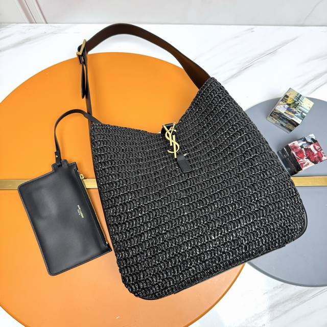 Black woven antique gold New upgraded version of raffia straw woven Rose new spr