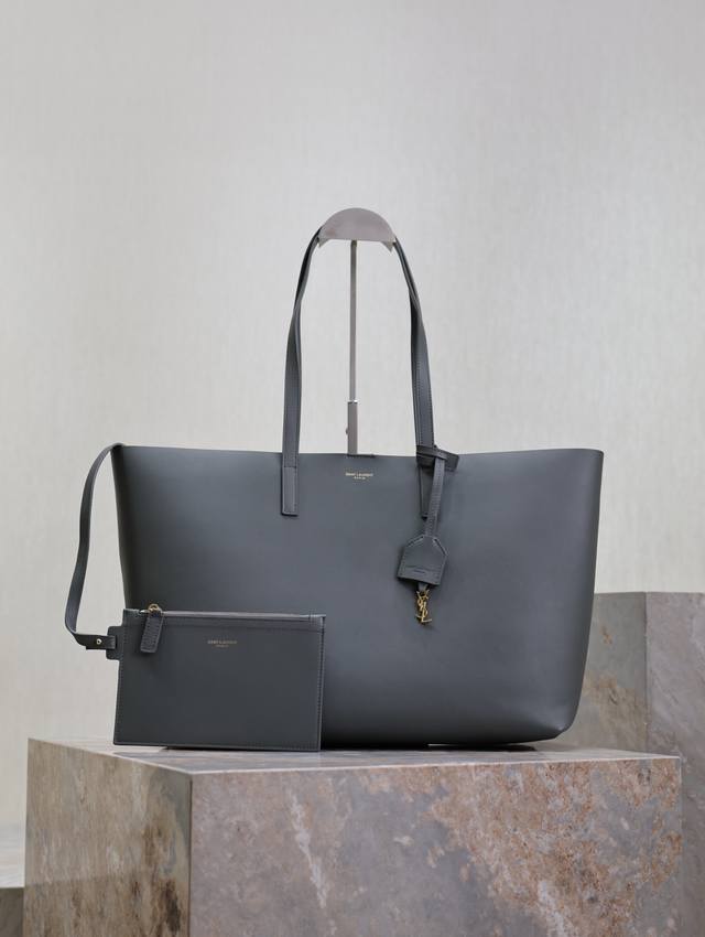 Grey Shopping Tote Bag_Horizontal Shopping Bag A very simple and cool series, im