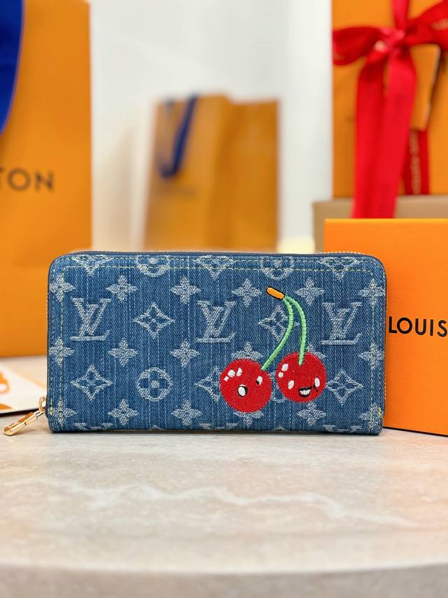 Zippy zipper wallet M23161 blue denim Size: 19.5X10.5X2.5Cm