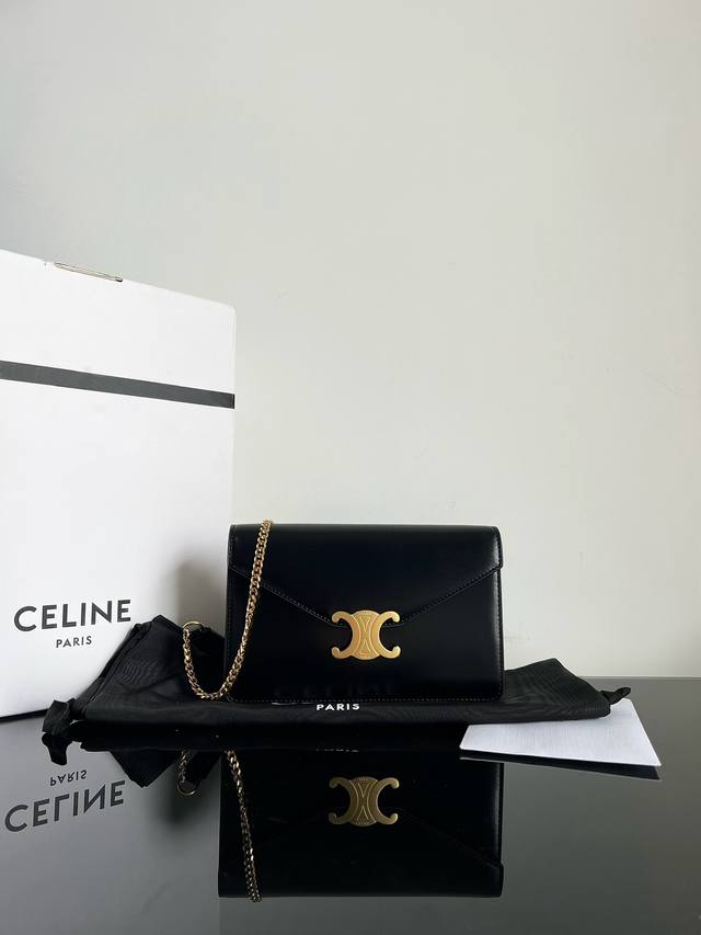 Margo Triomphe Arc de Triomphe envelope bag chain bag Woc original leather full