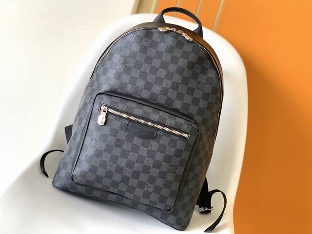 163C01 Chip top original single N40365 black grid M45349 old flower schoolbag Th