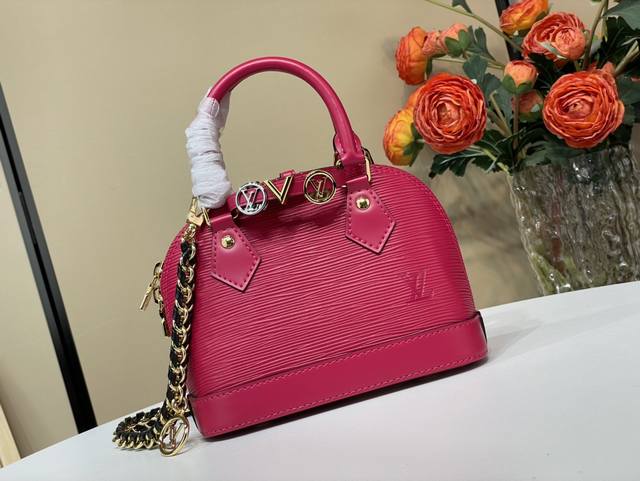 Top original replica exclusive real shot Alma Mini Lv&I K00015 Rose Red Water Ri