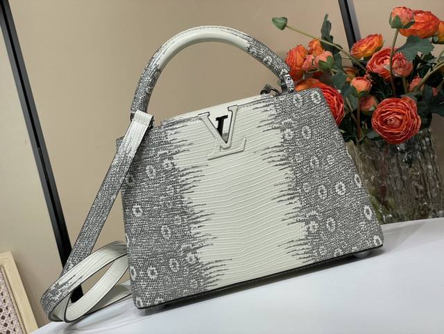 Top original replica exclusive real shot Capucines Bb handbag N48865 98177 Beige