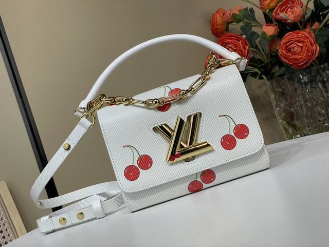 Top original replica exclusive real shot Lv x Tm Twist small handbag M13239 Whit