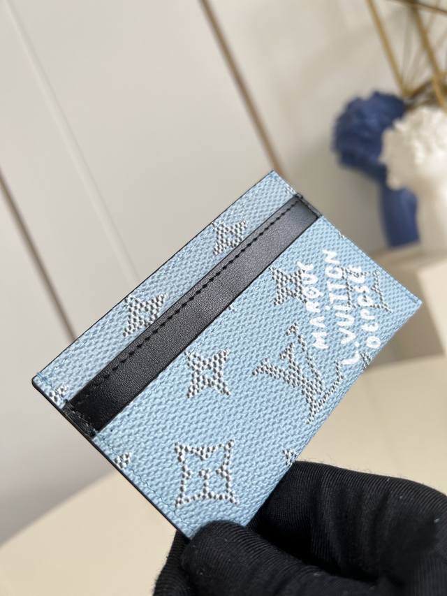 Factory Price P Top Original M14766 Blue This card holder in the new Monogram Ec