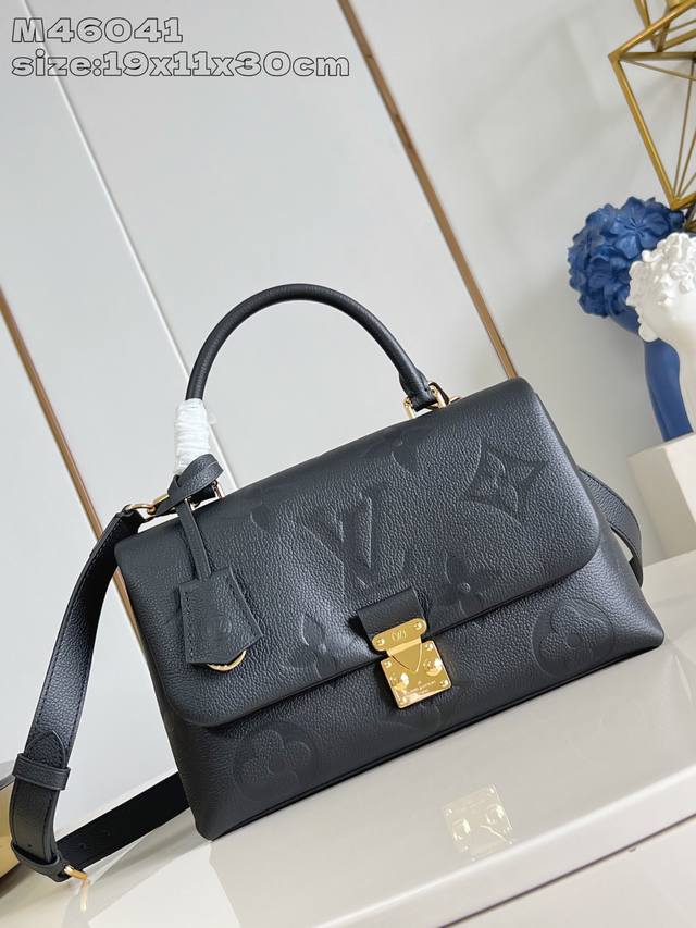 Factory Price P Top Original M46041 Black Silkscreen Madeleine Medium Handbag Ma
