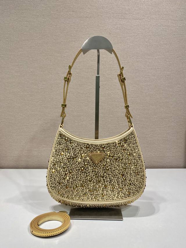 Special Edition Gypsophila Underarm Bag 1Bc169 Gold This Cleo satin handbag is c