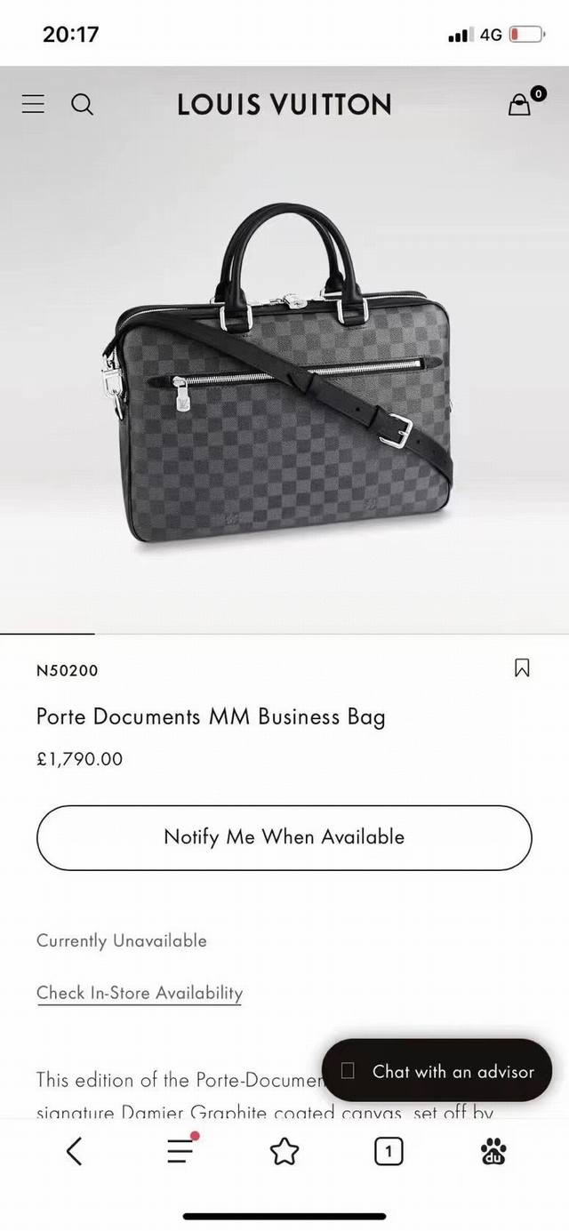Top original N50200 Porte Documents briefcase series This Porte Documents briefc