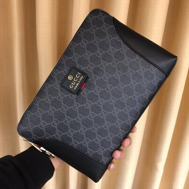 Top Gucci style, the most popular men's casual bag, top-grade leather imported f
