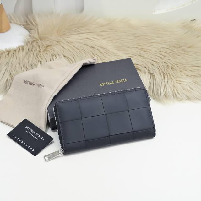Bv-The latest men's zipper wallet. Original quality. Official website. Use top w