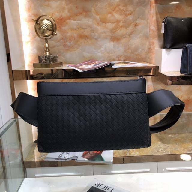 Bv The latest men's chest bag original quality official website uses top waxed c