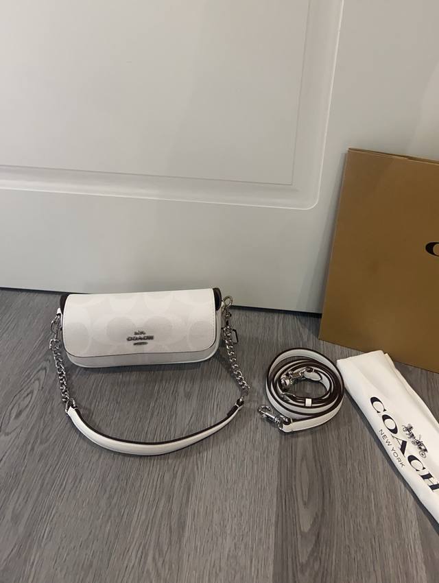 Coach 2025 February new product Can70 Hailey bag glacier white super beautiful s