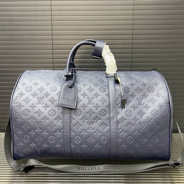 Louisvuitton Louis Vuitton Keepall50 embossed shoulder crossbody handbag travel